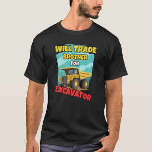 Baufahrzeuge werden für Excav als Brother eingeset T-Shirt