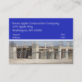 Baufirma Blue Visitenkarte (Vorderseite)