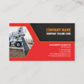 Baufirma Business Card (Beton) Visitenkarte (Vorderseite)