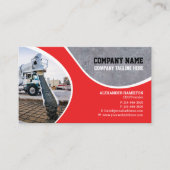 Baufirma Business Card (Beton) Visitenkarte (Vorderseite)