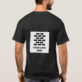 Baufirma Fügen Sie Ihr Logo schwarz hinzu T-Shirt