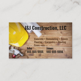 Baufirma Holding Business Card Visitenkarte