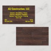 Baufirma Holding Business Card Visitenkarte (Vorne/Hinten)