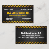 Baufirma Kaution Visitenkarte (Vorne/Hinten)