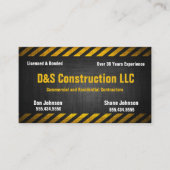 Baufirma Kaution Visitenkarte (Vorderseite)