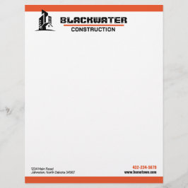 Baufirma Kommerziell und wohnlich Briefbogen