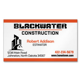 Baufirma Kommerziell und wohnlich Magnetische Visitenkarte