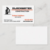 Baufirma Kommerziell und wohnlich Visitenkarte (Vorne/Hinten)