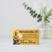 Baufirma Visitenkarte (Stehend Vorderseite)