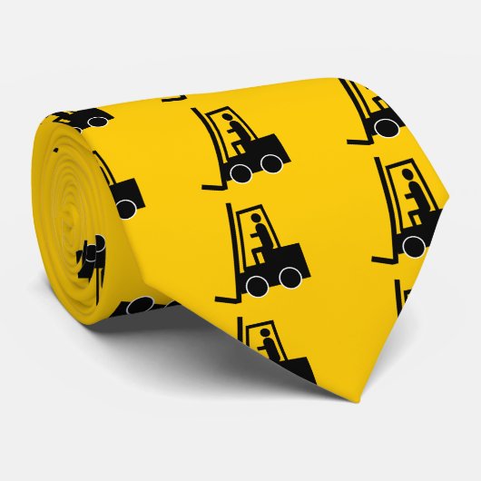BAUFORKLIFT-GRAFIKLOGO KRAWATTE (Gerollt)