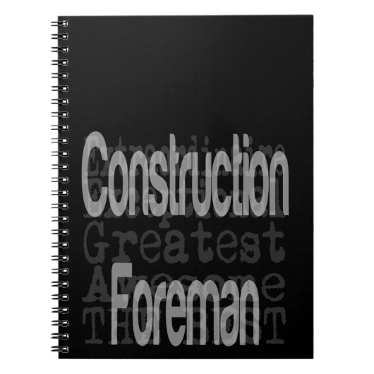 Bauforman Extraordinaire Notizblock (Vorderseite)