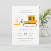 Baugabel für jedes Alter Geburtstag Einladung (Stehend Vorderseite)