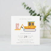 Baugabel für jedes Alter Geburtstag Einladung (Stehend Vorderseite)