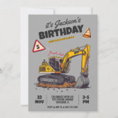 Baugeachtete Geburtstagspartei Einladung (Vorderseite)