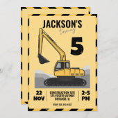 Baugeachtete Geburtstagspartei Einladung (Vorne/Hinten)