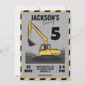 Baugeachtete Geburtstagspartei Einladung (Vorderseite)