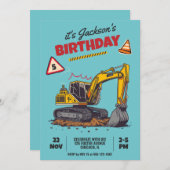 Baugeachtete Geburtstagspartei Einladung (Vorne/Hinten)