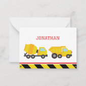 Baugeburtstag vielen Dank Mitteilungskarte (Vorderseite)