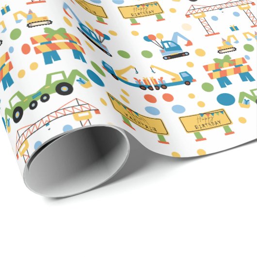 Baugedachte Geschenkpapier (Rolleneckpunkt)