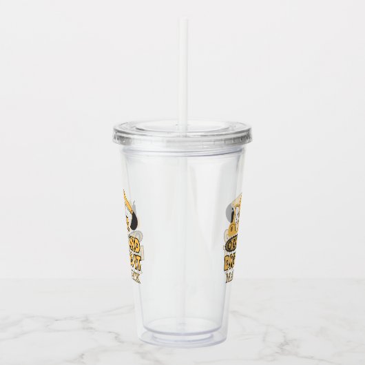 Baugelbe Boys Dump Truck Geburtstag Acryltrinkbecher (Rechts)