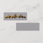 Baugerät-Karte Mini Visitenkarte (Vorne/Hinten)