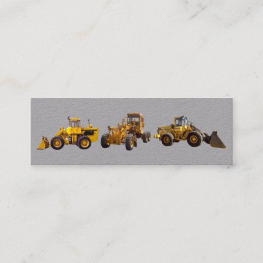 Baugerät-Karte Mini Visitenkarte (Vorderseite)