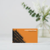 Baugerüst HC - Orange Visitenkarte (Stehend Vorderseite)