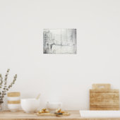 Baugerüste außerhalb des Craig House Poster (Küche)