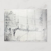 Baugerüste außerhalb des Craig House Postkarte (Vorderseite)