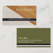Baugeschäft für Bodeninstallation Visitenkarte (Vorne/Hinten)