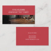 Baugeschäft für Bodeninstallation Visitenkarte (Vorne/Hinten)