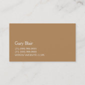 Baugeschäft für Bodeninstallation Visitenkarte (Rückseite)