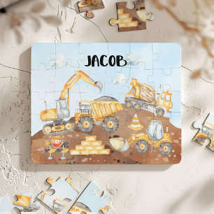 Baugeschenk für Jungen, Bauwesen Puzzle
