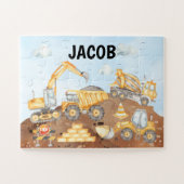 Baugeschenk für Jungen, Bauwesen Puzzle (Horizontal)