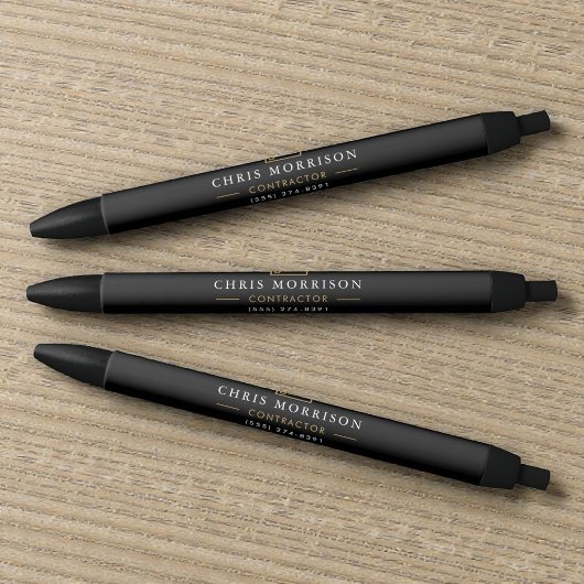 Baugesellschaft Black Gold Pen Kugelschreiber