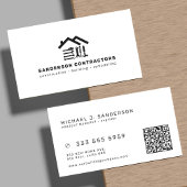 Baugesellschaft moderner QR-Code Visitenkarte