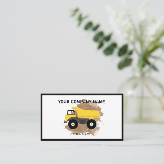 Baugestänge Visitenkarte (Stehend Vorderseite)