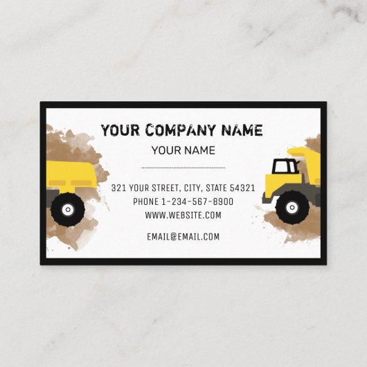 Baugestänge Visitenkarte (Rückseite)