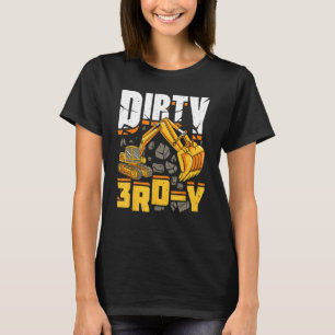 Baugewerbe 3. Geburtstag Boy Dirty 3. Y Grabmal T-Shirt