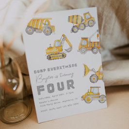 Baugewerbe 4. Geburtstag Einladung