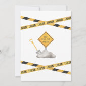 Baugewerbe 5. Geburtstag Einladung (Rückseite)