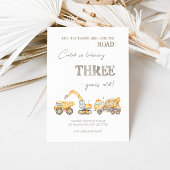 Baugewerbe am dritten Geburtstag Einladung