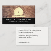 Baugewerbe / Buzz Saw / Holzkörner Visitenkarte (Vorne/Hinten)