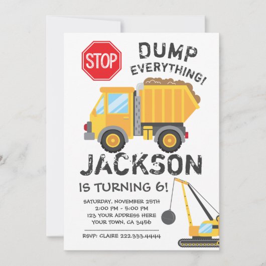 Baugewerbe Einladung (Vorderseite)