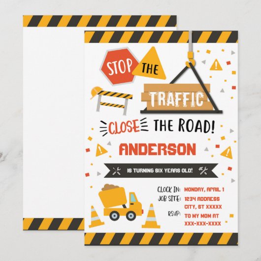 Baugewerbe Einladung (Vorne/Hinten)