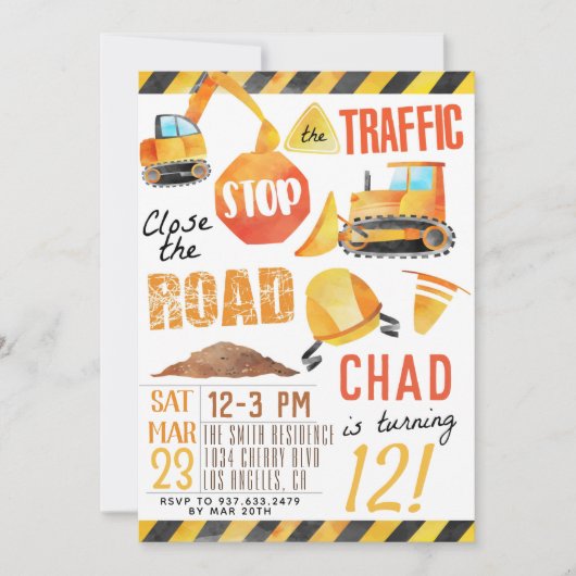 Baugewerbe Einladung (Vorderseite)