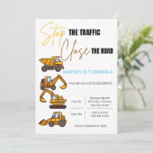 Baugewerbe Einladung (Stehend Vorderseite)