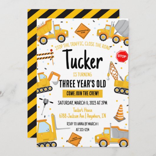 Baugewerbe Einladung (Vorne/Hinten)