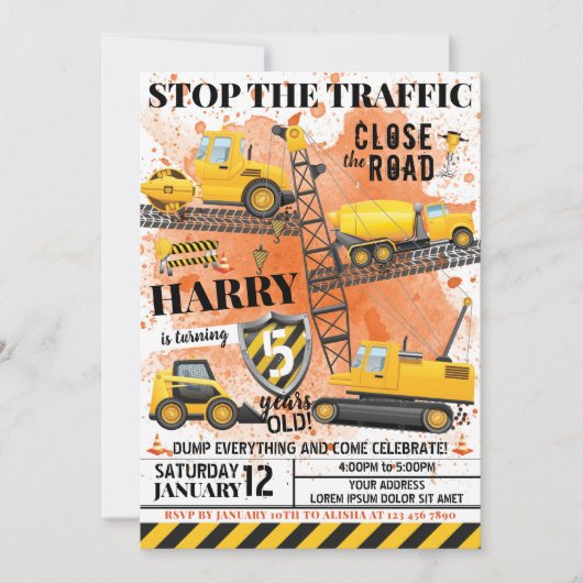 Baugewerbe Einladung (Vorderseite)