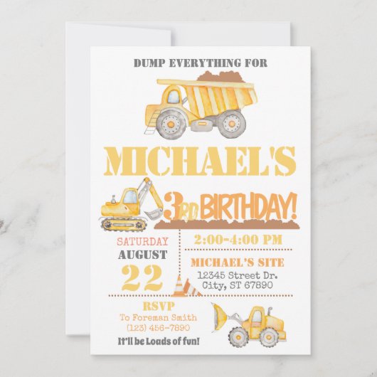 Baugewerbe Einladung (Vorderseite)